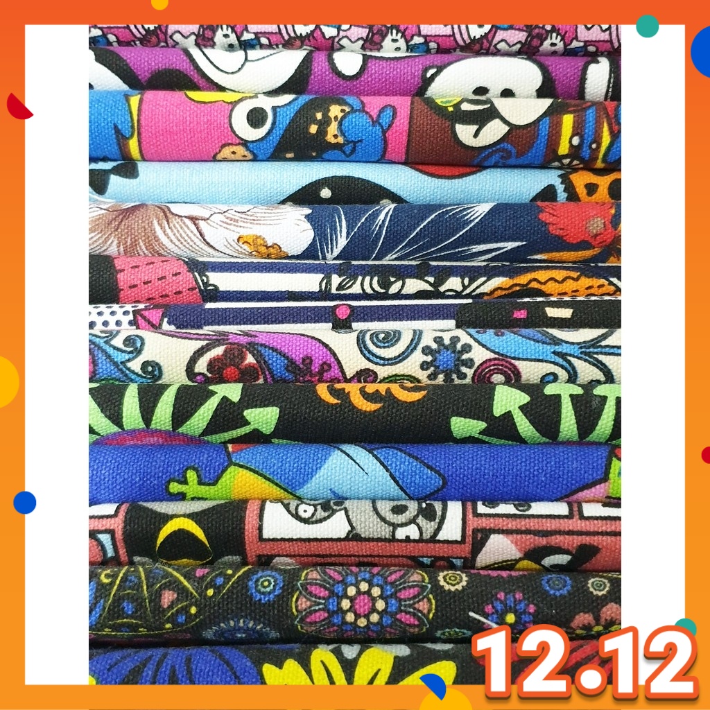 Kain Tebal Cotton Canvas Kain Fabric Kain Canvas Cotton Canvas Fabric