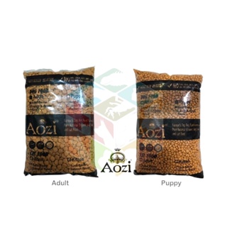 ❦✻◄Aozi Pure Natural Organic Beef Dog Food PUPPY / ADULT 1KG Silver Gold Dry