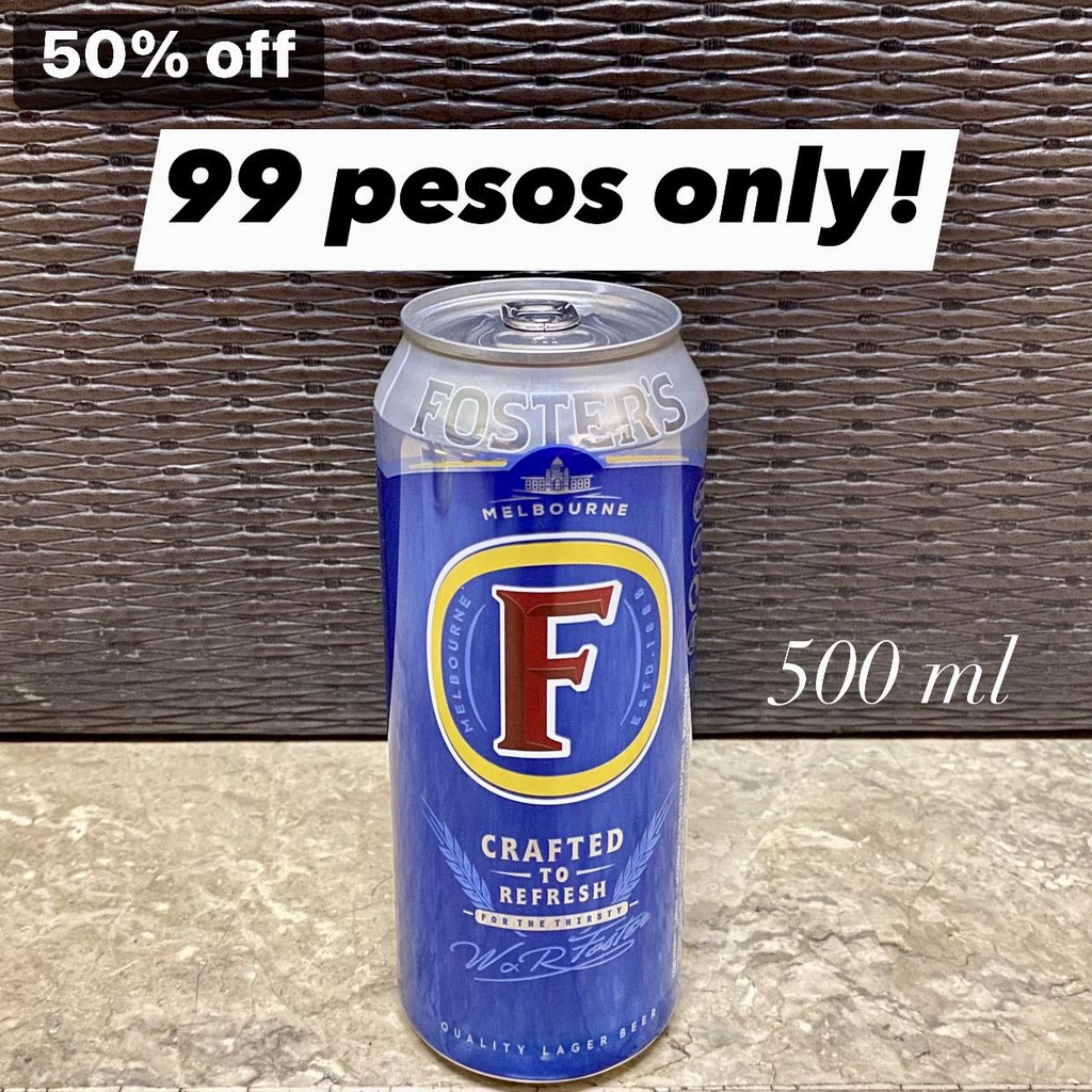 Fosters Beer in Can 500mL Shopee Philippines