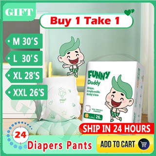 Buy 1 Take 1 Baby Diaper Pants Disposable Ultra-Thin Korea Diaper Breathable M L XL Pull-Ups Diapers
