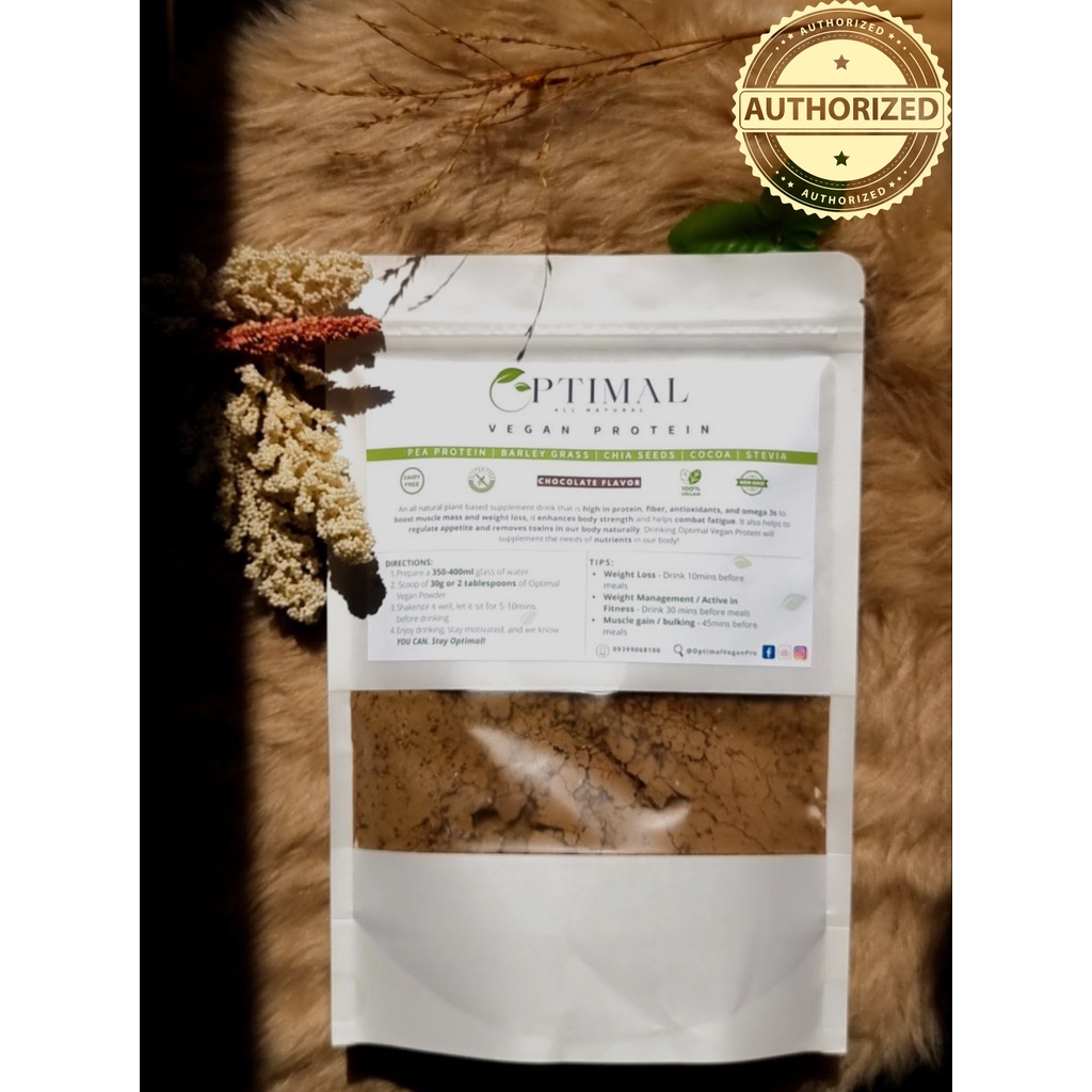 Optimal Vegan Protein Meal Replacement (Chocolate Flavor) Shopee