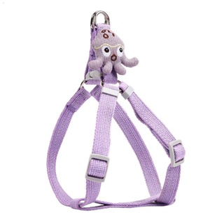 New chest-back dog traction rope to prevent break free octopus cartoon vest-style teddy walking pet