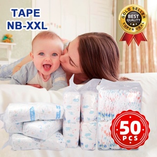 50's Japan Baby Diaper Disposable Diapers Tape NB S M L XL XXL