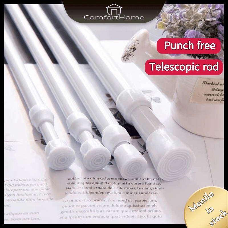 A14 COD【Manila Spot】Punch-free Telescopic Rod Tension Rod Cabinet Rod ...