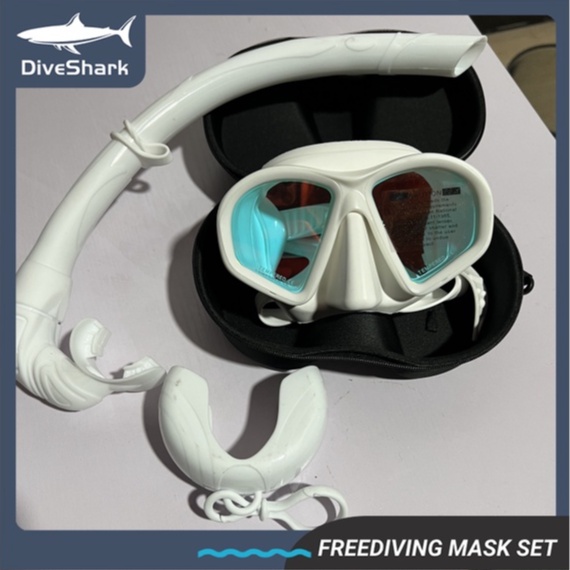 DiveShark Dazzle lens Tempered Glass Low Volume Freediving Mask With