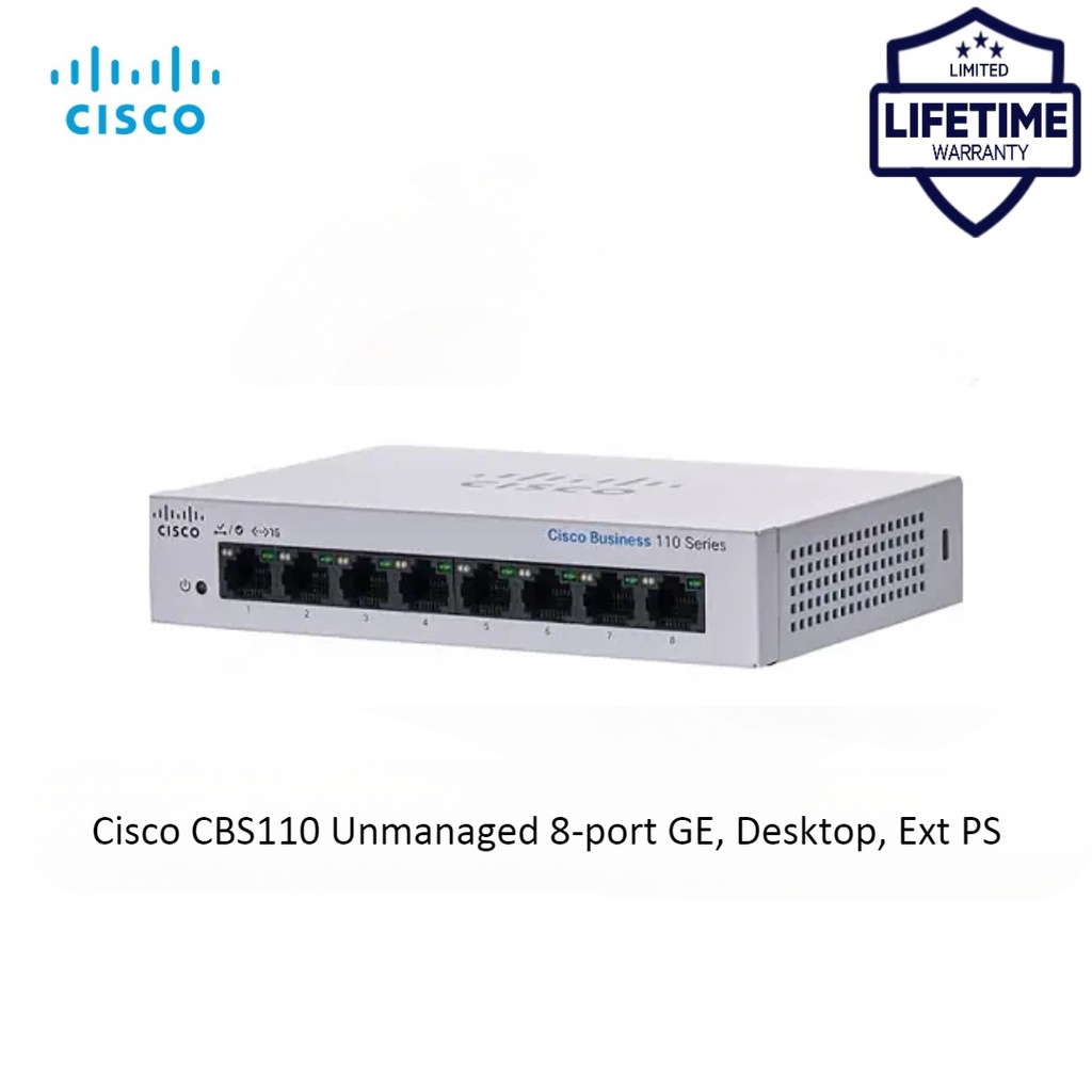 Cisco Cbs Unmanaged Switch Port Gigabit Ethernet Desktop Ext Ps