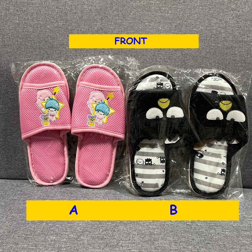 Sanrio Design Slippers Can Fit up to size 39 - Twin Star, Badtz Maru ...