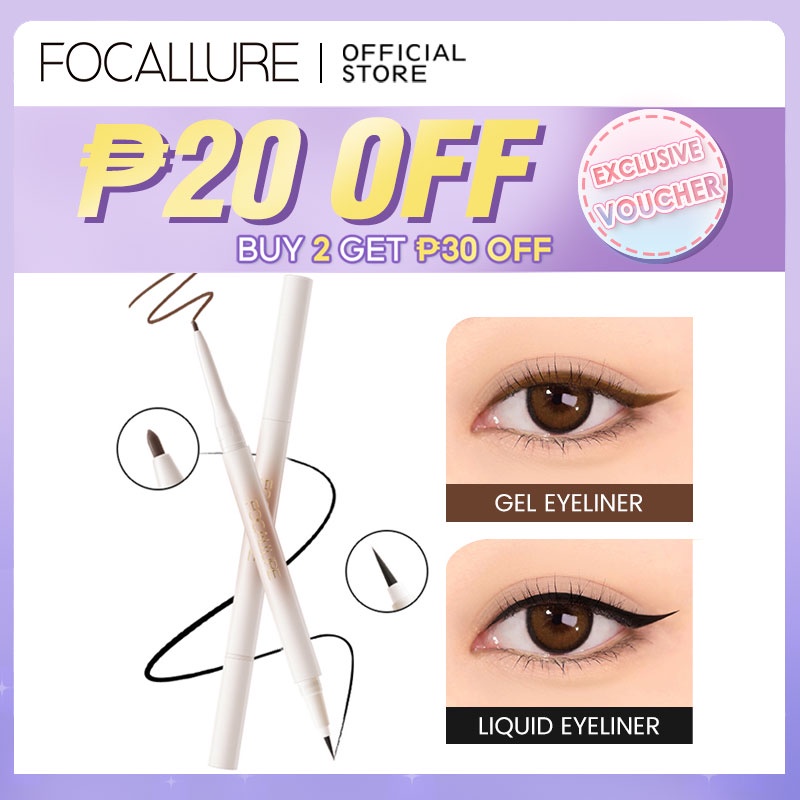FOCALLURE DoubleEnded Lasting Eyeliner Liquid Eyeliner Gel Eyeliner 2