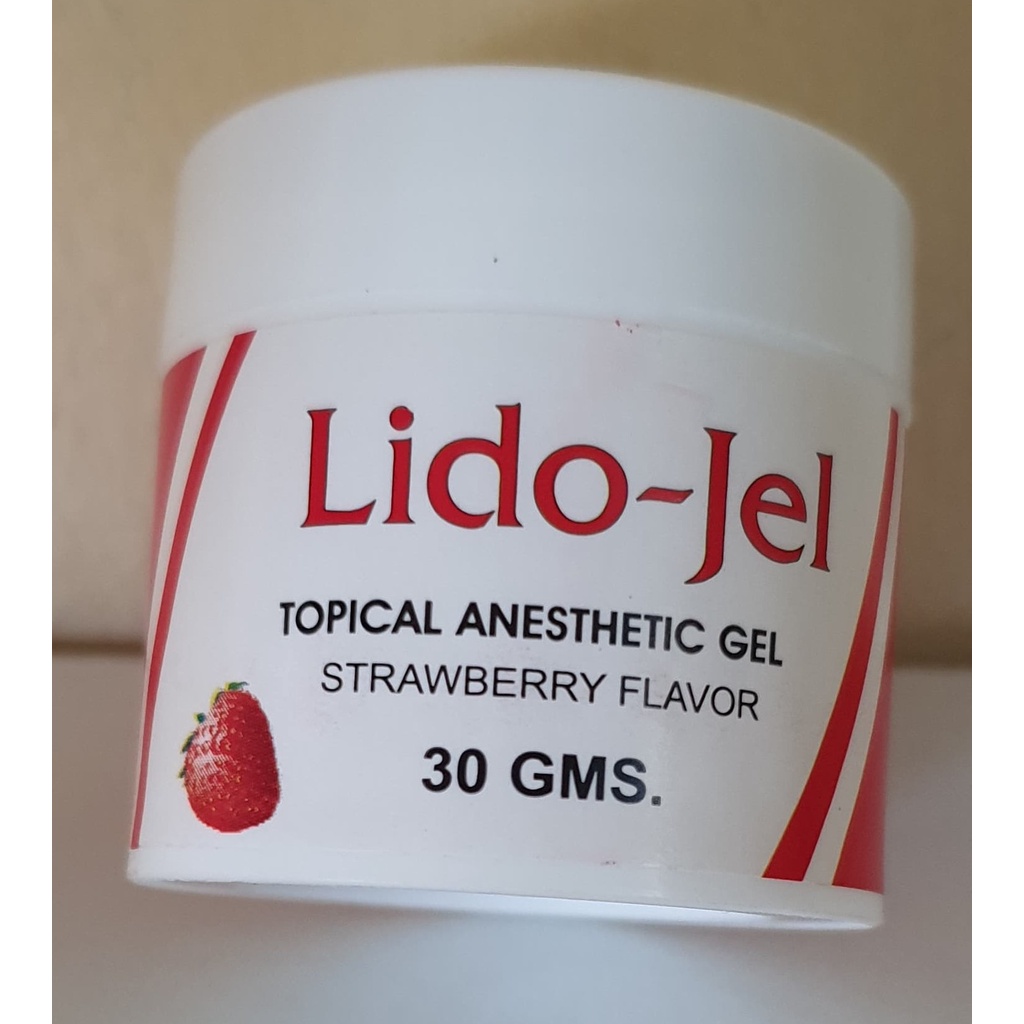 LidoJel Topical Anesthesia Gel 30gms/jar Strawberry Flavor Shopee