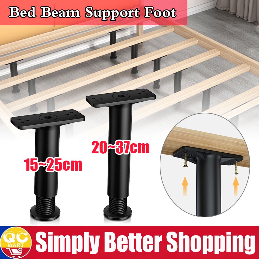 Adjustable Bed Beam Support Foot TShaped Retractable Bearing Bracket