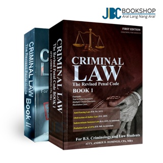 Criminal Law (The Revised Penal Code) Book 1 & 2 First Edition by Atty. Andrix D. Domingo, CPA, MBA