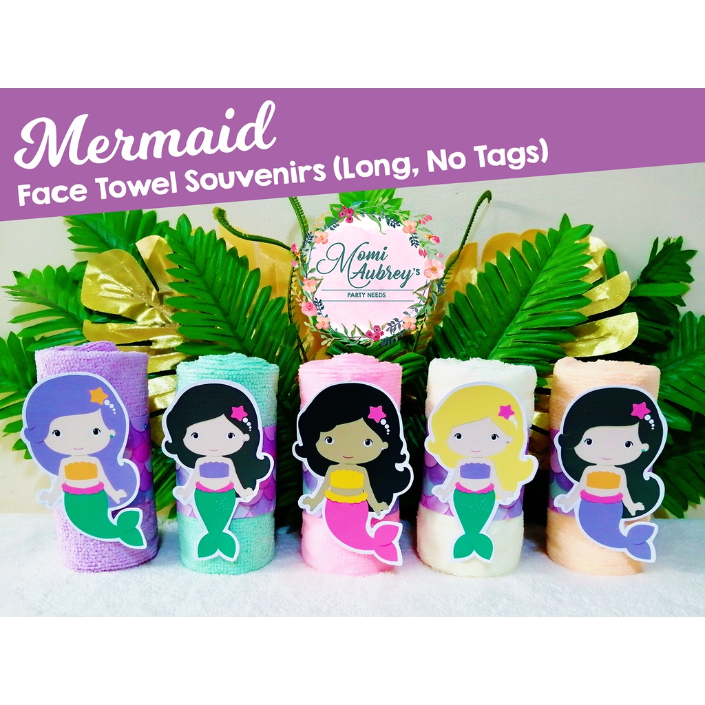 10 pcs Mermaid Face Towel Souvenirs / Giveaways (Not Personalized