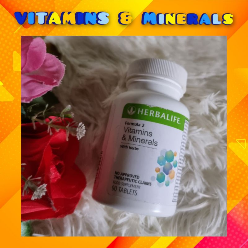 AUTHENTIC HERBALIFE FORMULA 2 VITAMINS AND MINERALS (90 TABLETS