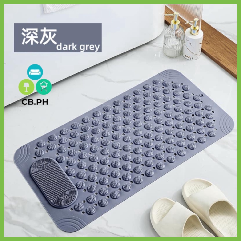 CB.PH Bath Tub Shower Mat Bathroom Antislip Mat Shower with Drain Hole