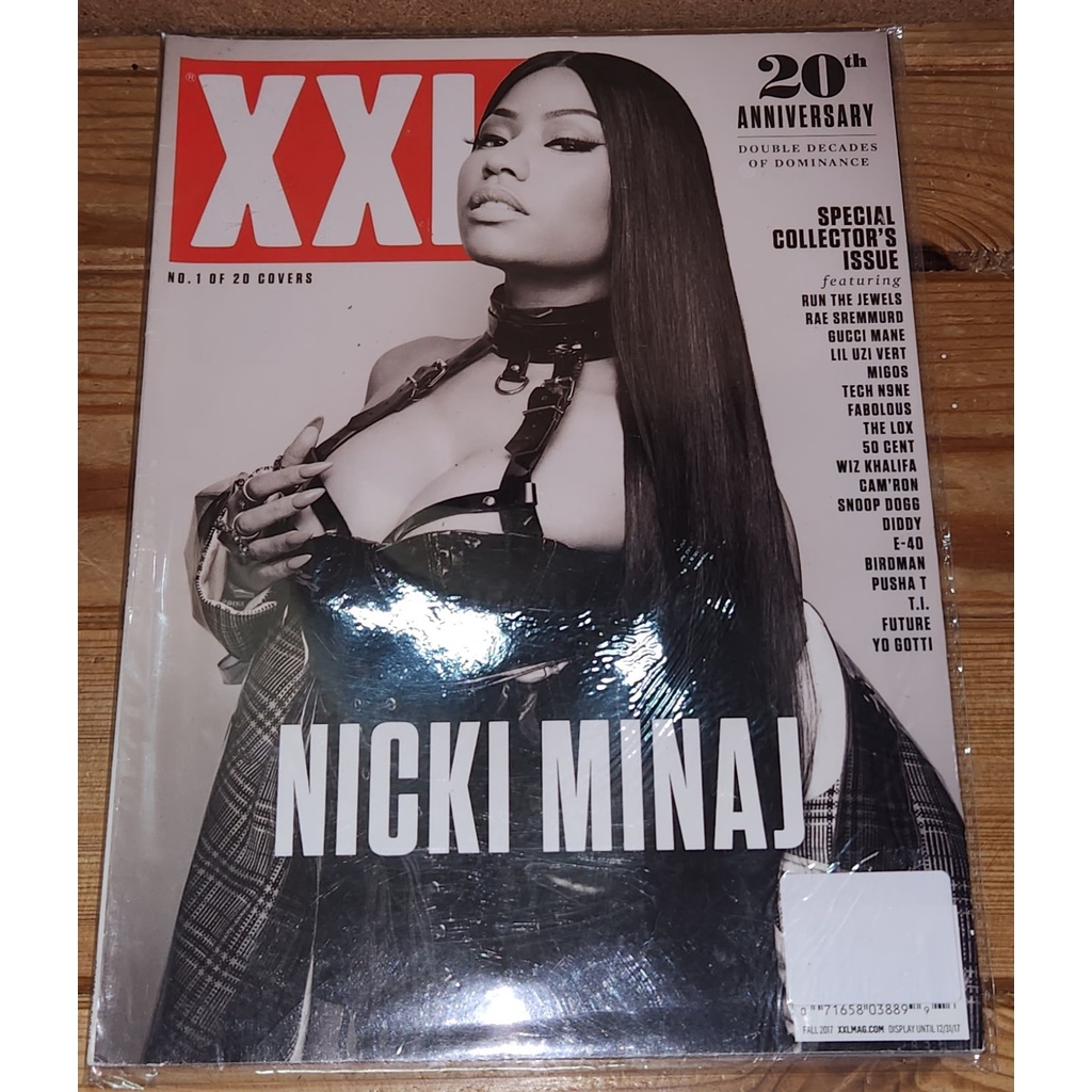 XXL MAGAZINE 20TH ANNIVERSARY COVER NICKI MINAJ 2017 RARE ISSUE 1/