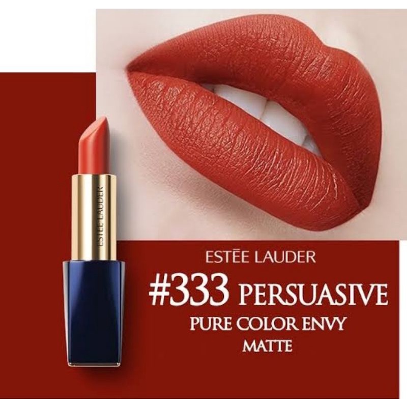 Estee Lauder Pure Color matte Lipstick 333 Persuassive Shopee