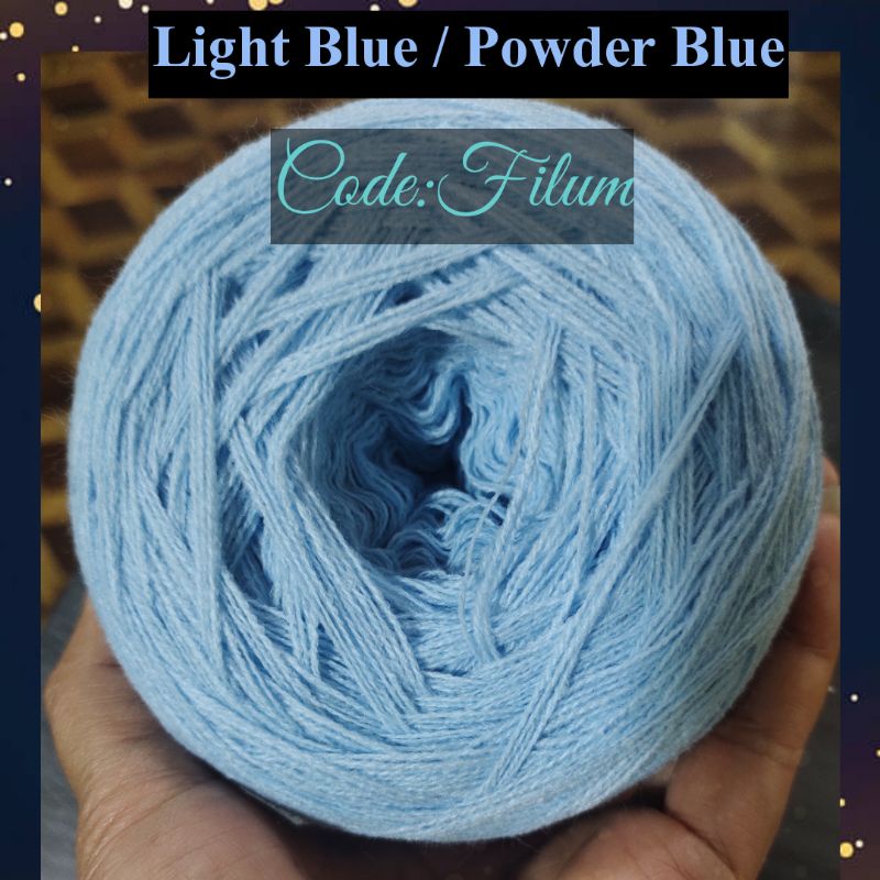 Yarn Light Blue/ Powder Blue / Baby Blue (New Stock) Shopee Philippines