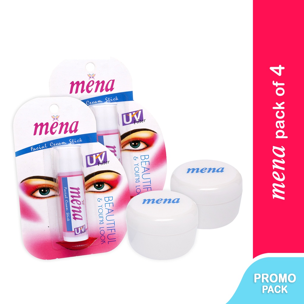 Mena Facial Cream Bundle ( 2pcs Pearl & 2pcs Stick ) Shopee Philippines