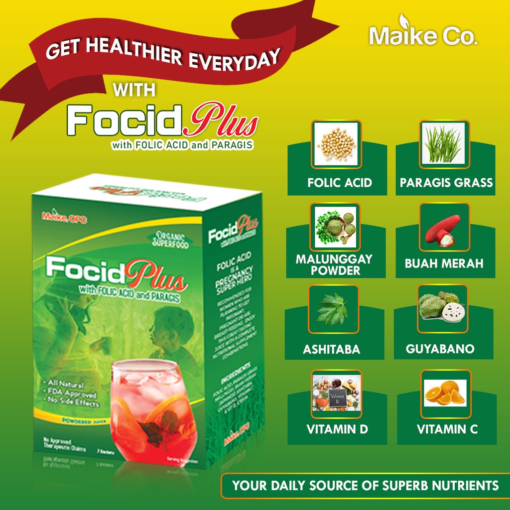 Focid Plus W  Folic Acid, Paragis For Pregnancy Pcos Myoma Hiram 