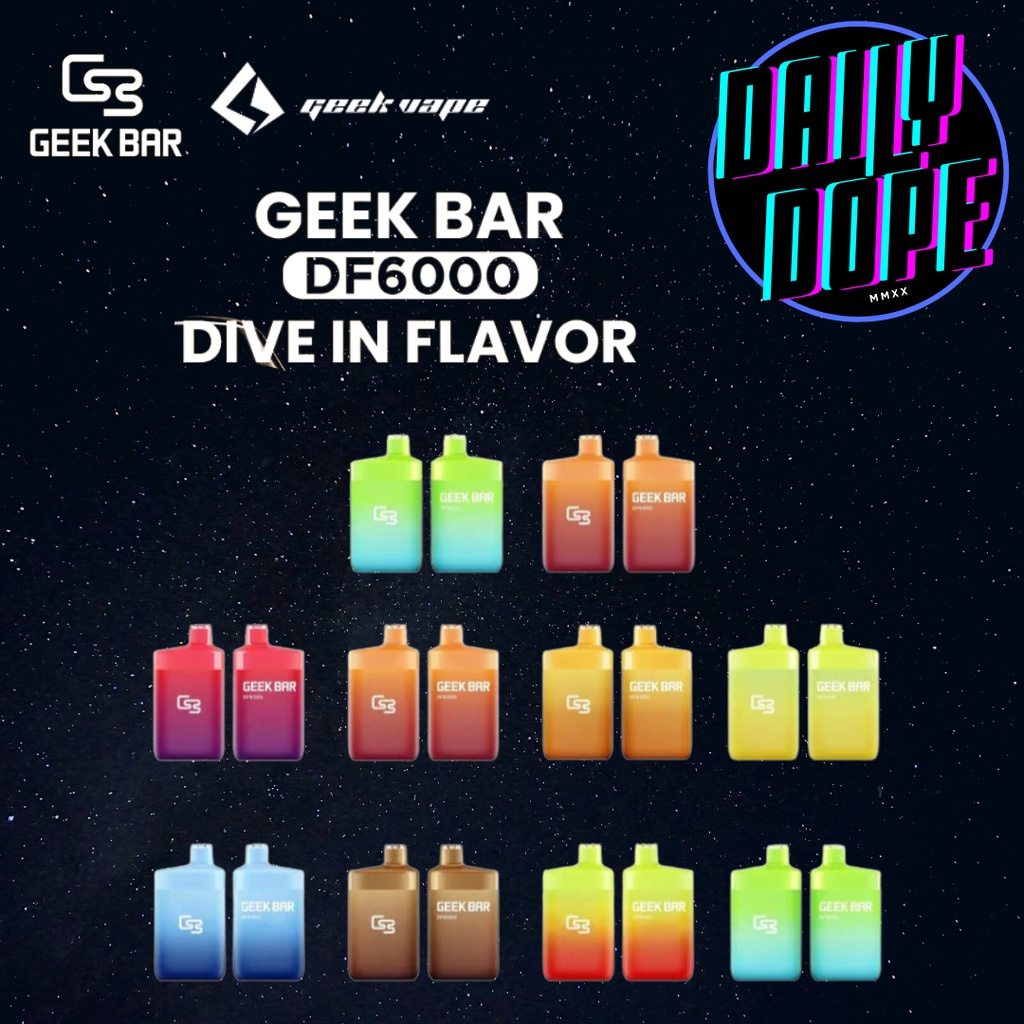 {Legit} Geek Bar Df6000 6000 Puffs Disposable Vape 5 Nic 650mah