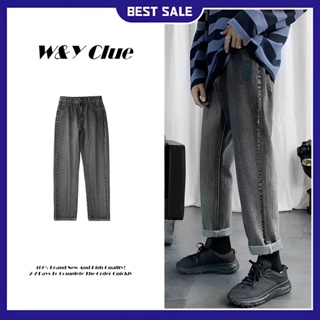 【Ready Stock】Korean Straight Wide Leg Jeans For Men Vintage Loose Fashion 2023 Maong Pants COD