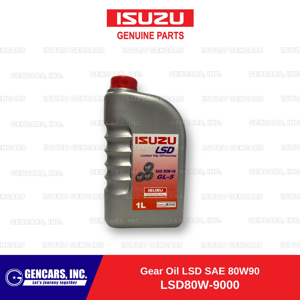Isuzu Gear Oil Limited Slip Differential SAE 80W90 (LSD80W9000) (Genuine Lubricants) Shopee