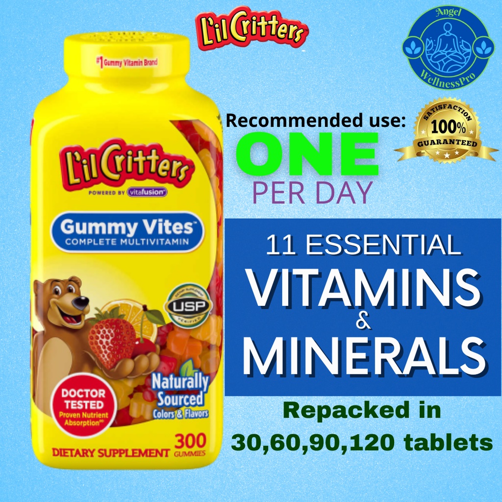 Lil Critters Gummy Vites Kids Multivitamins 300 Gummies Shopee
