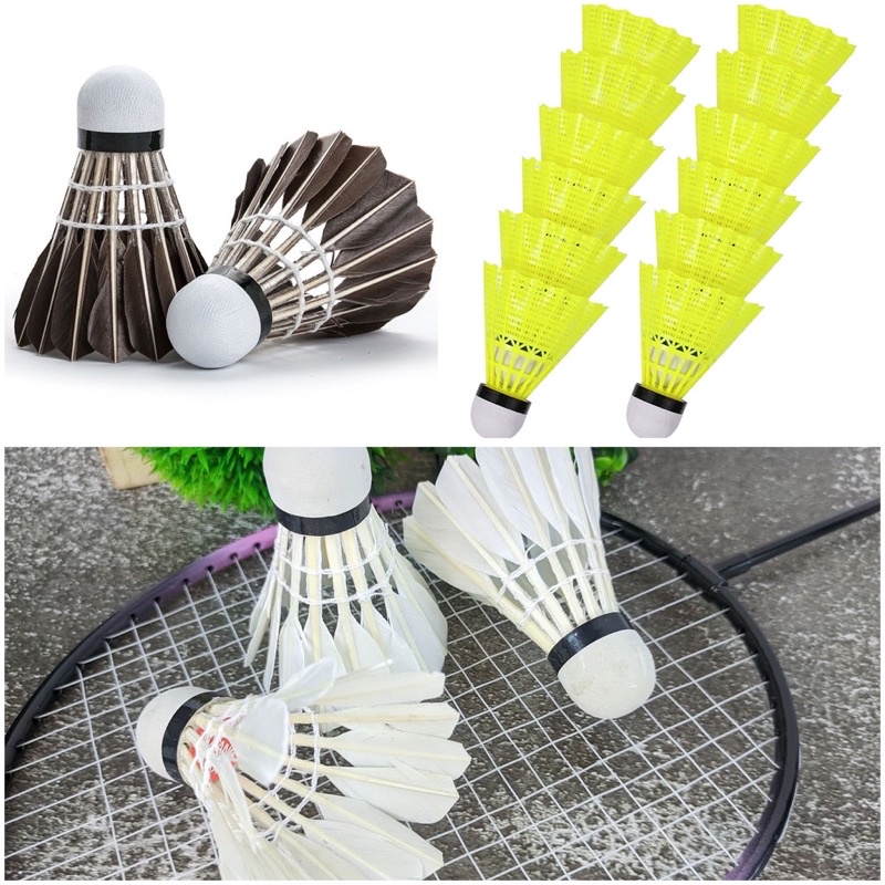 12pcs Badminton Shuttlecocks Sports Fitness Aerodynamics Feather