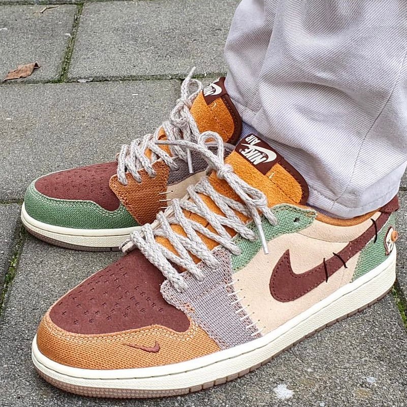 New Arrival Air Jordan 1 Retro Low Zion Williamson Voodoo Sneaker for