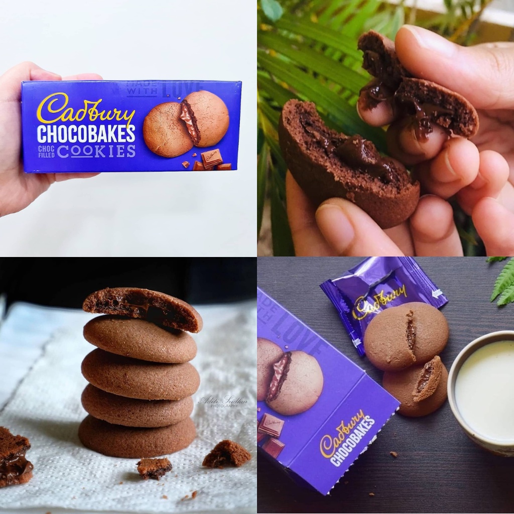 CADBURY CHOCOBAKES CHOC FILLED COOKIES | Shopee Philippines