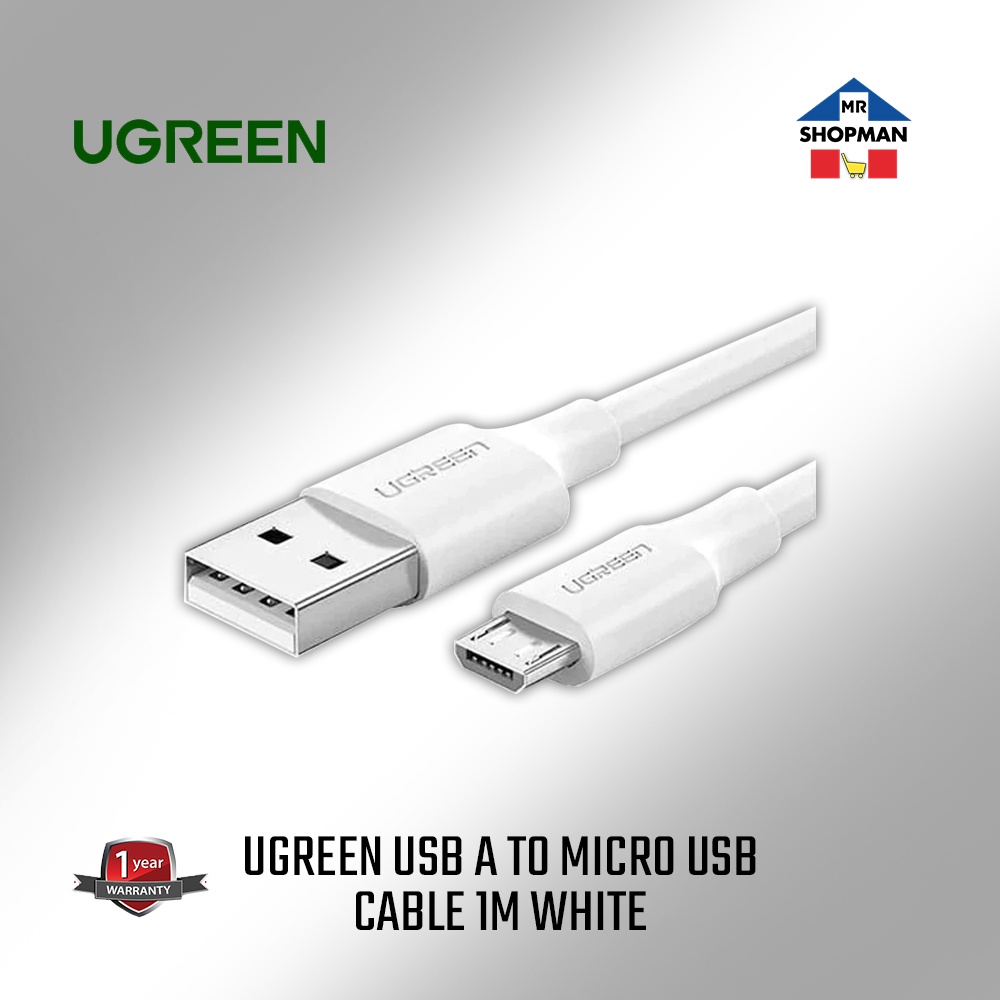 UGREEN USB A to Micro USB Cable 1M White US289 60141 Shopee Philippines