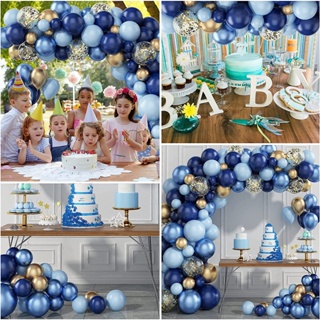 Navy Blue Balloon Garland Arch Kit, Metallic Blue and Macaron Blue Balloons #6
