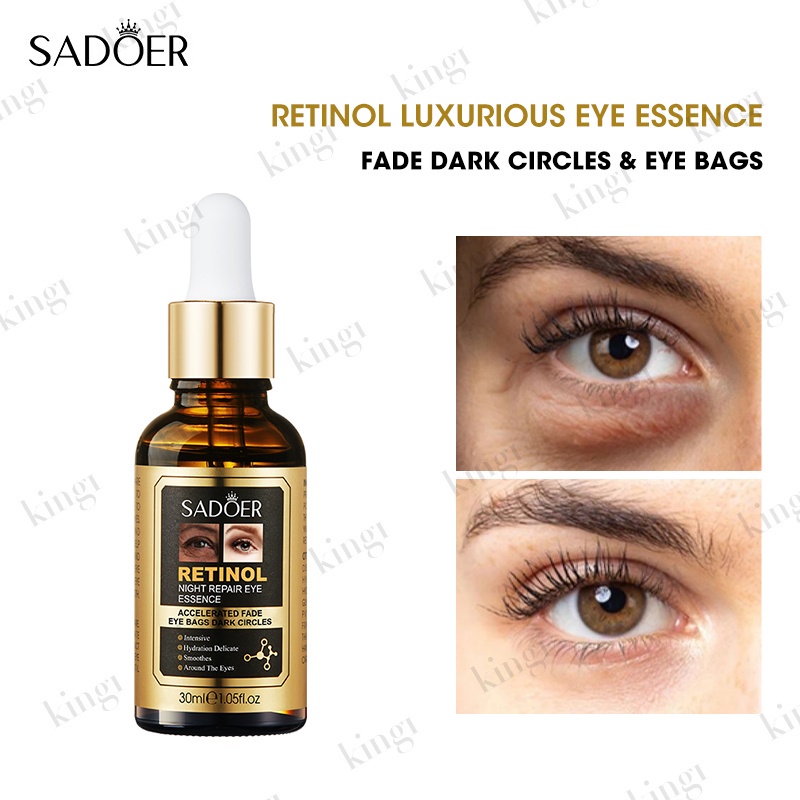 SADOER Retinol Eye Serum Dark Circles and Eyebag Remover Original Anti