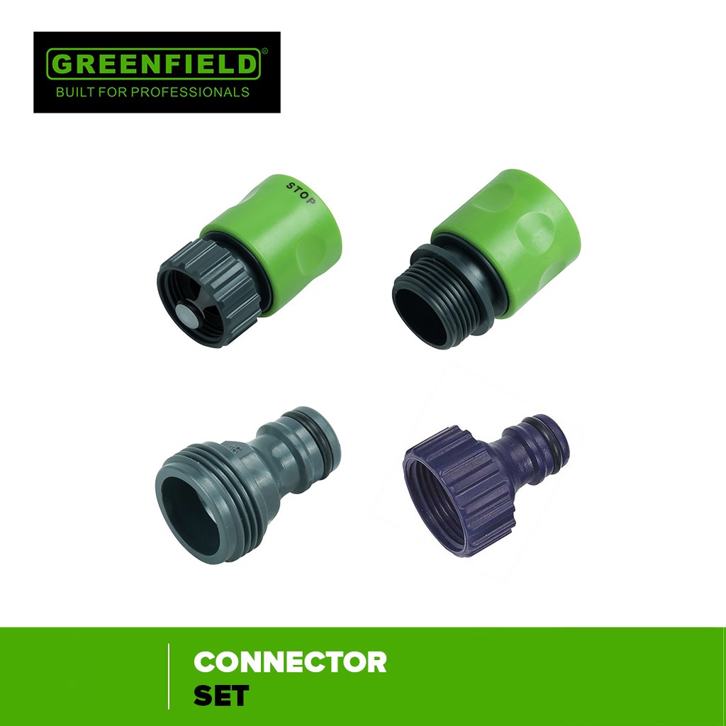 GREENFILED by Winland Plastic Garden Hose Spray ShutOff Connector Adaptor 180410001 Shopee
