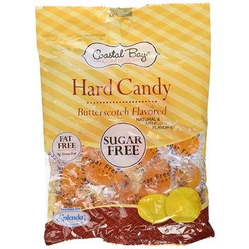 COASTAL BAY SUGAR-FREE/ FAT FREE BUTTERSCOTCH FLAVORED HARD CANDY, 2.75 ...