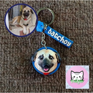 Personalized Cat/Dog Pet Sculpture keychain/magnet