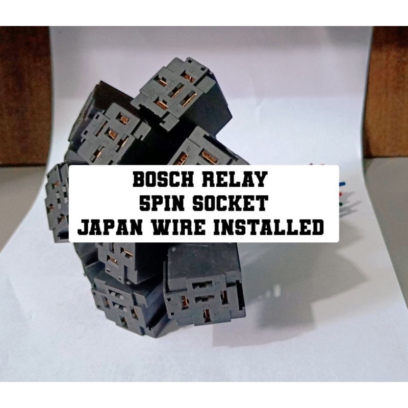 (10pcs)BOSCH RELAY SOCKET JAPAN WIRE INSTALLED Shopee Philippines