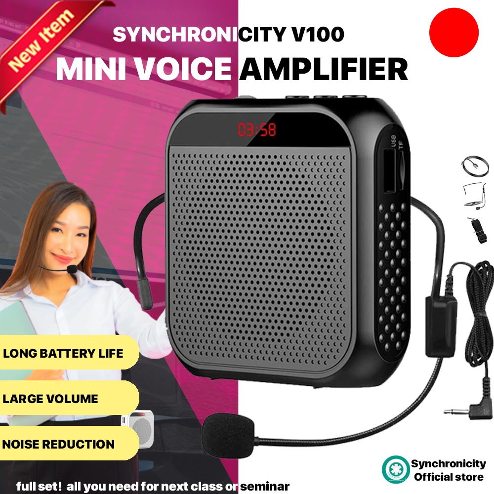Synchronicity V100 Lapel Voice Amplifier front view