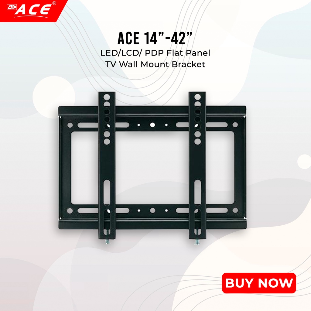 ACE 14" 42" led/lcd/pdp Flat Panel Tv Wall Mount Wall Bracket Shopee Philippines