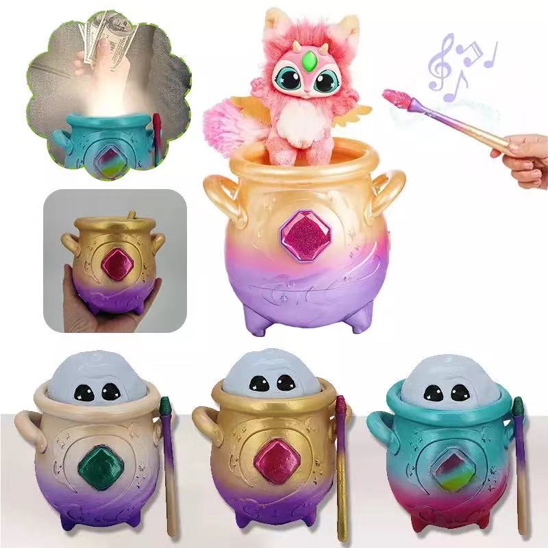 PNL Magic Mixies Magical Misting Cauldron with Interactive 8 inch Pink
