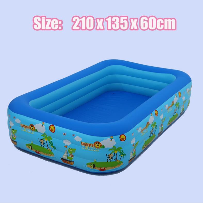 Swimming pool Three-tier inflatable outdoor swimming pool kids electric air pump family swimming - Image 8