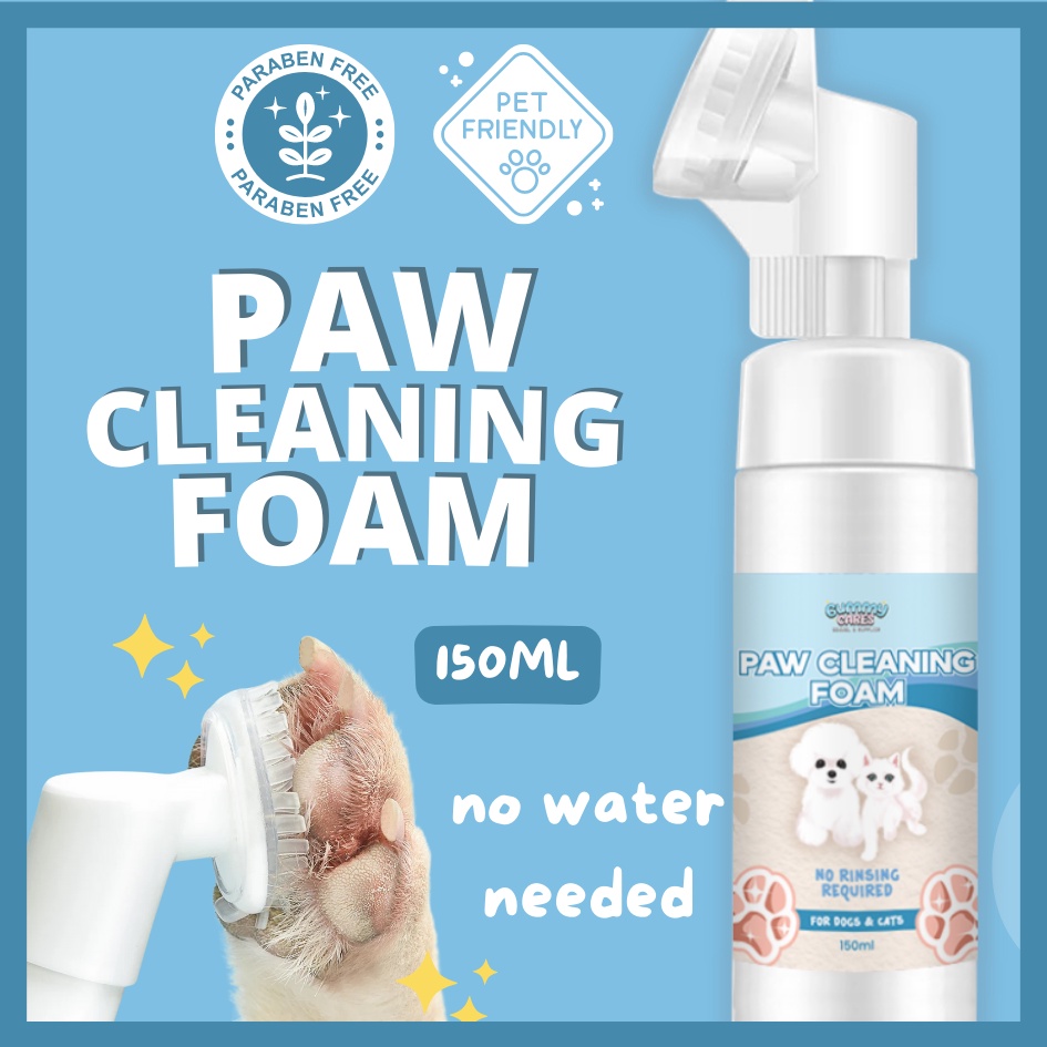 Pet Paw Cleaning Foam Foot Cleaning for Cat Dog Deodorant Paw Wash Paw Care 150ml Shopee