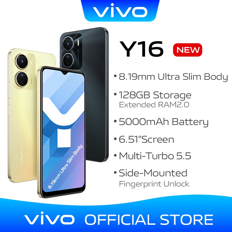 new-vivo-y16-cellphone-128gb-rom-mobile-phone-5000mahbattery