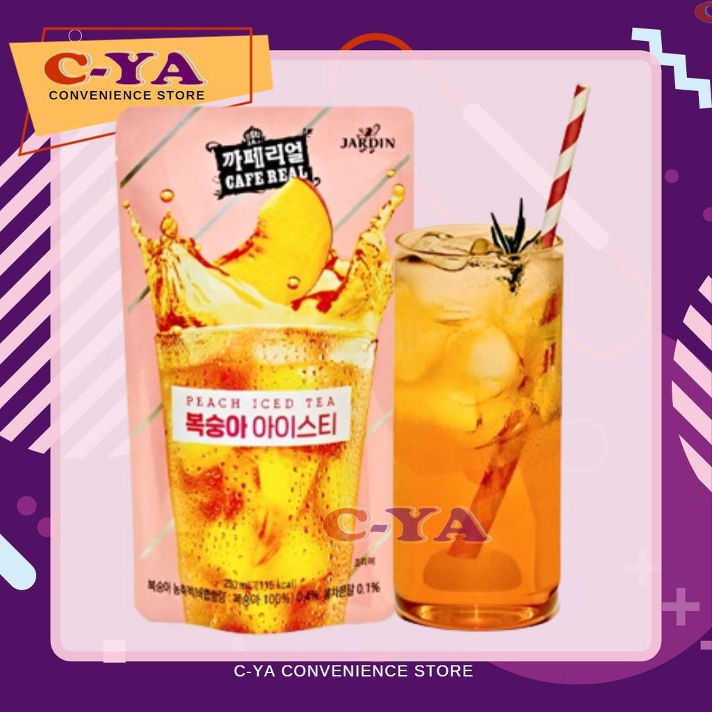 JARDIN Cafe Real Peach Iced Tea 230ml Shopee Philippines