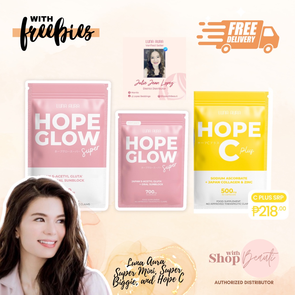 LUNA AURA HOPE GLOW SUPER AND HOPE C | Shopee Philippines