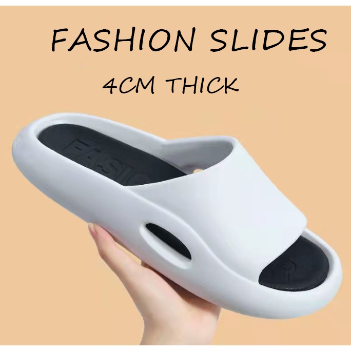 Sun Men's YEEZY's Summer Slides 4CM Thick Comfort Light Slippers ...
