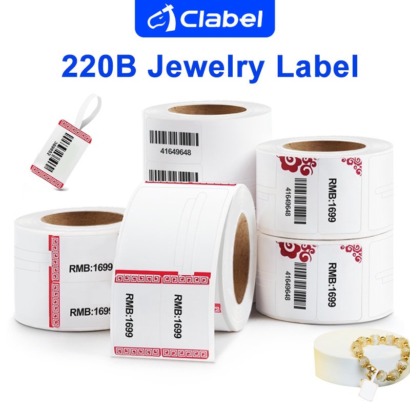CLABEL Jewelry Label Paper For 220B Printer Earrings Crystal Bracelets