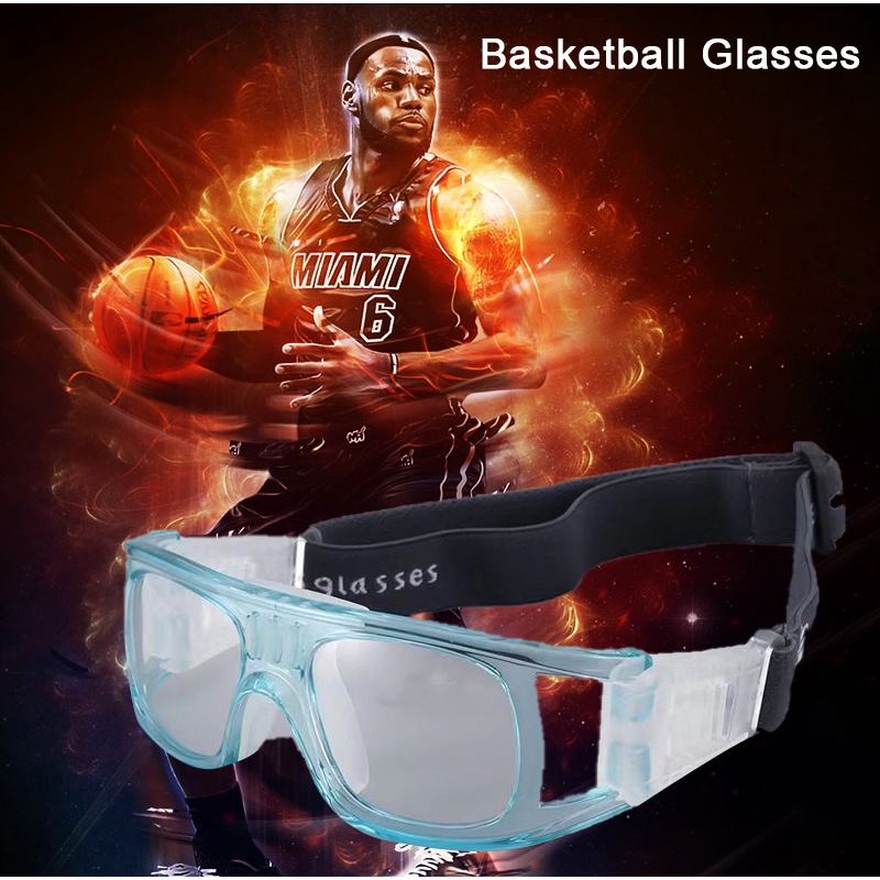 Sports Glasses Basketball Safety Spectacles Blue Frame Football Goggle