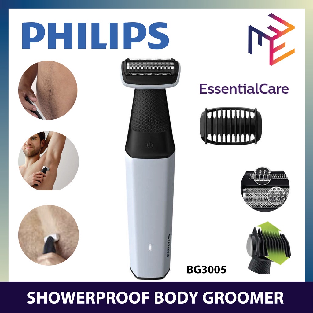 PHILIPS by Winland Showerproof Body Hair Trimmer Groomer for Body Armpit  Pubic BG3005 | Shopee Philippines