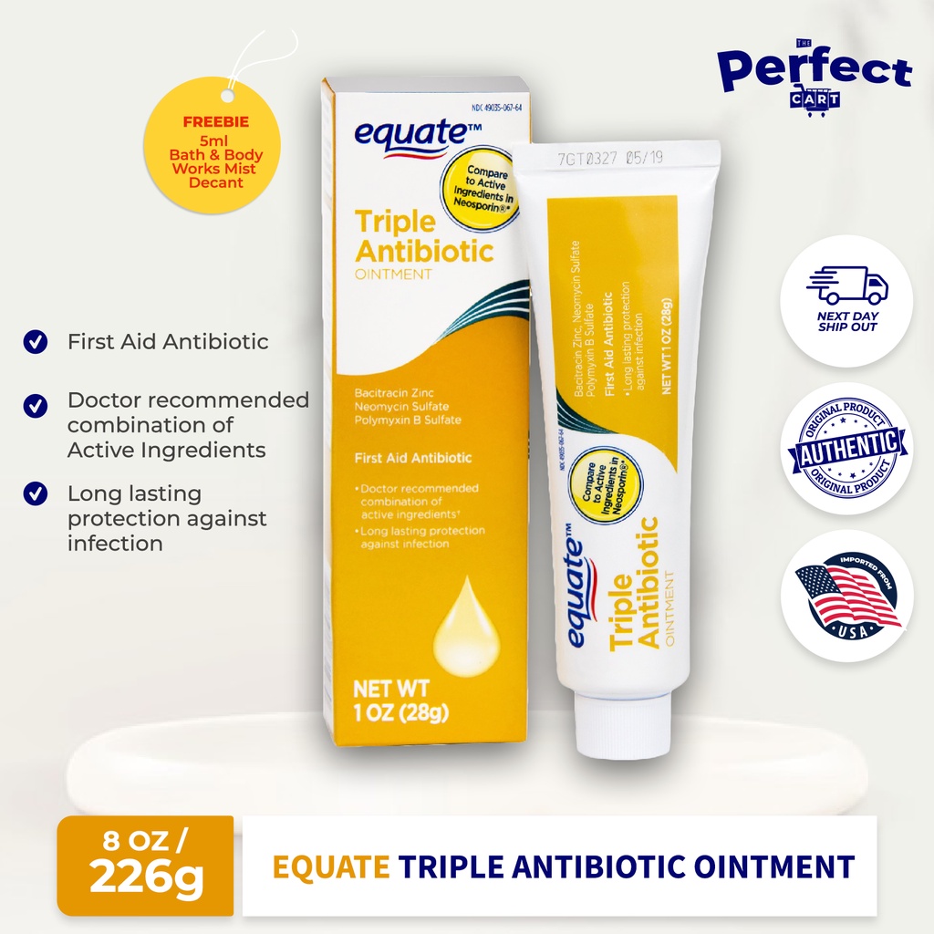 Equate First Aid Triple Antibiotic Ointment, Infection Protection, 1 oz